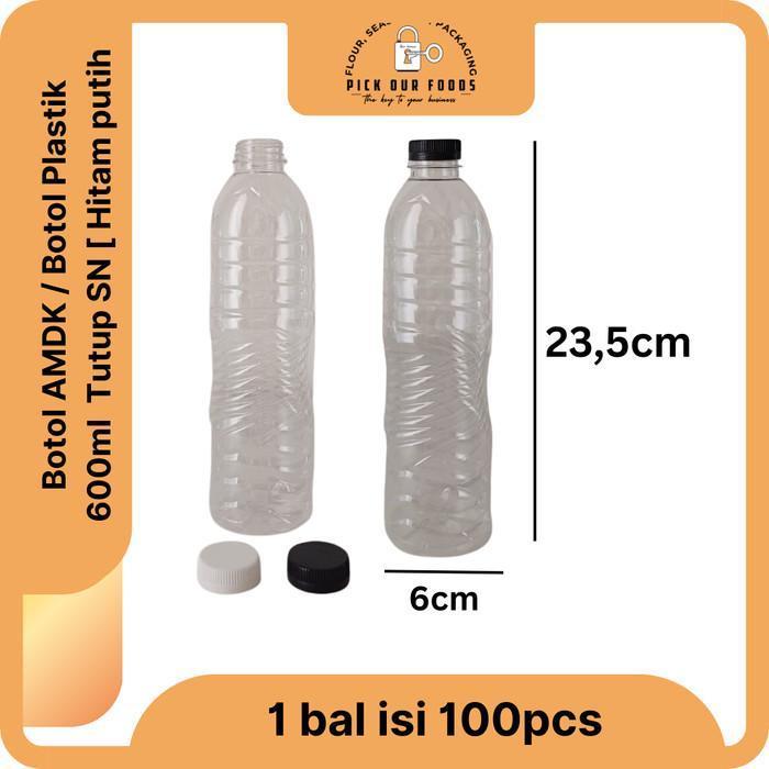 Botol Amdk 600ml Botol aqua 600ml Botol minyak / Botol plastik 600