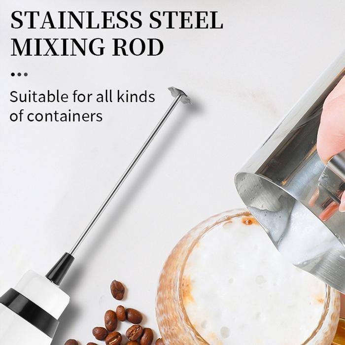 Milk Frother Mixer Pengaduk Susu Kopi Foamer Elektrik Alat Kocok Telur Elektrik Pengaduk Kopi