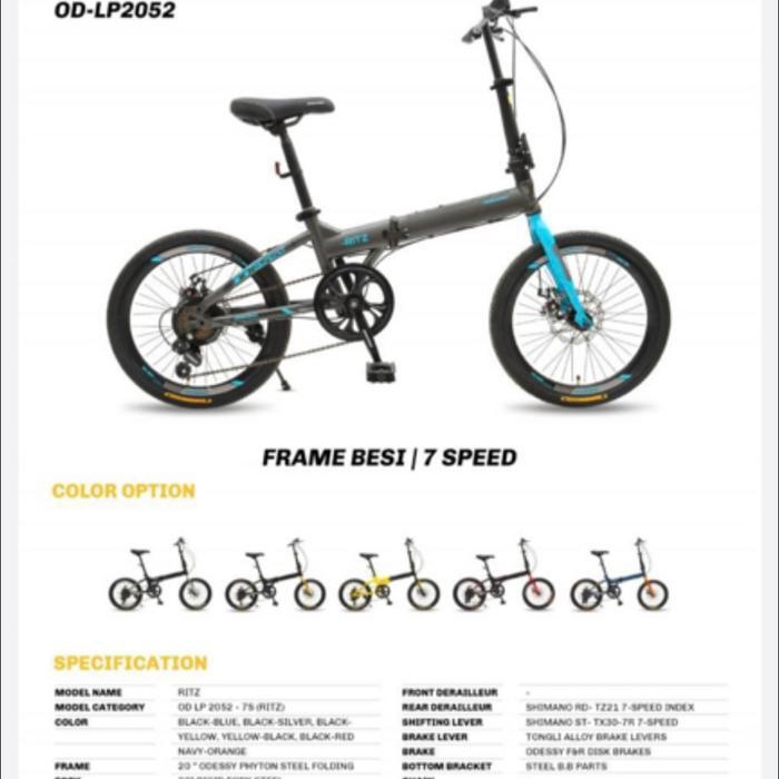 Terbaru Sepeda Lipat 16 Inch Odessy Ritz