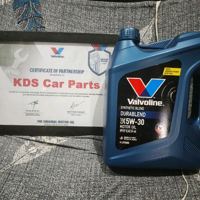 oli mesin valvoline durablend 5W-30 4 liter original