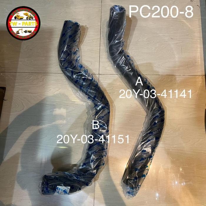 Hose Selang Radiator Komatsu Pc200-8 Pc 200-8 Bawah 20Y-03-41151 Dalam Kawat Termurah