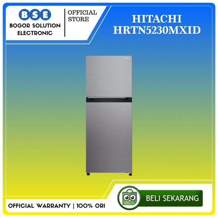 Kulkas Inverter HRTN5230MXID Hitachi 210 Liter Kulkas Top Freezer HRTN523 [ORIGINAL]