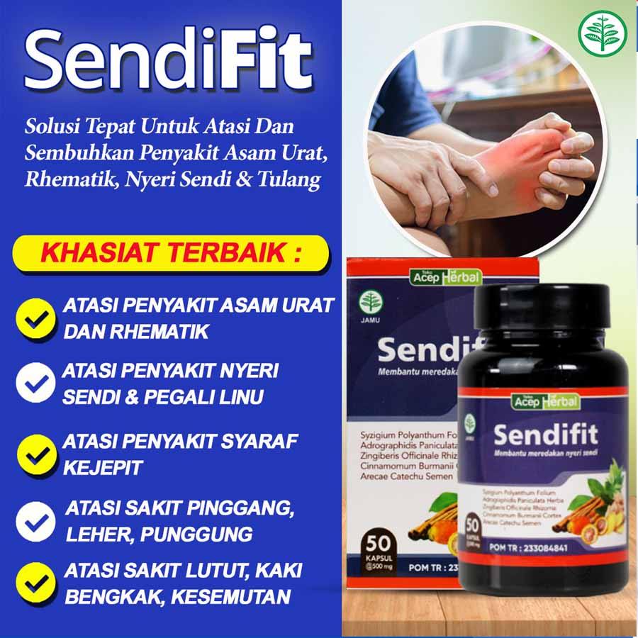 Sendifit Kapsul Herbal Obat Sakit Sendi Rahang TMJ, Sakit Saat Mengunyah, Nyeri Leher, Nyeri Pundak,