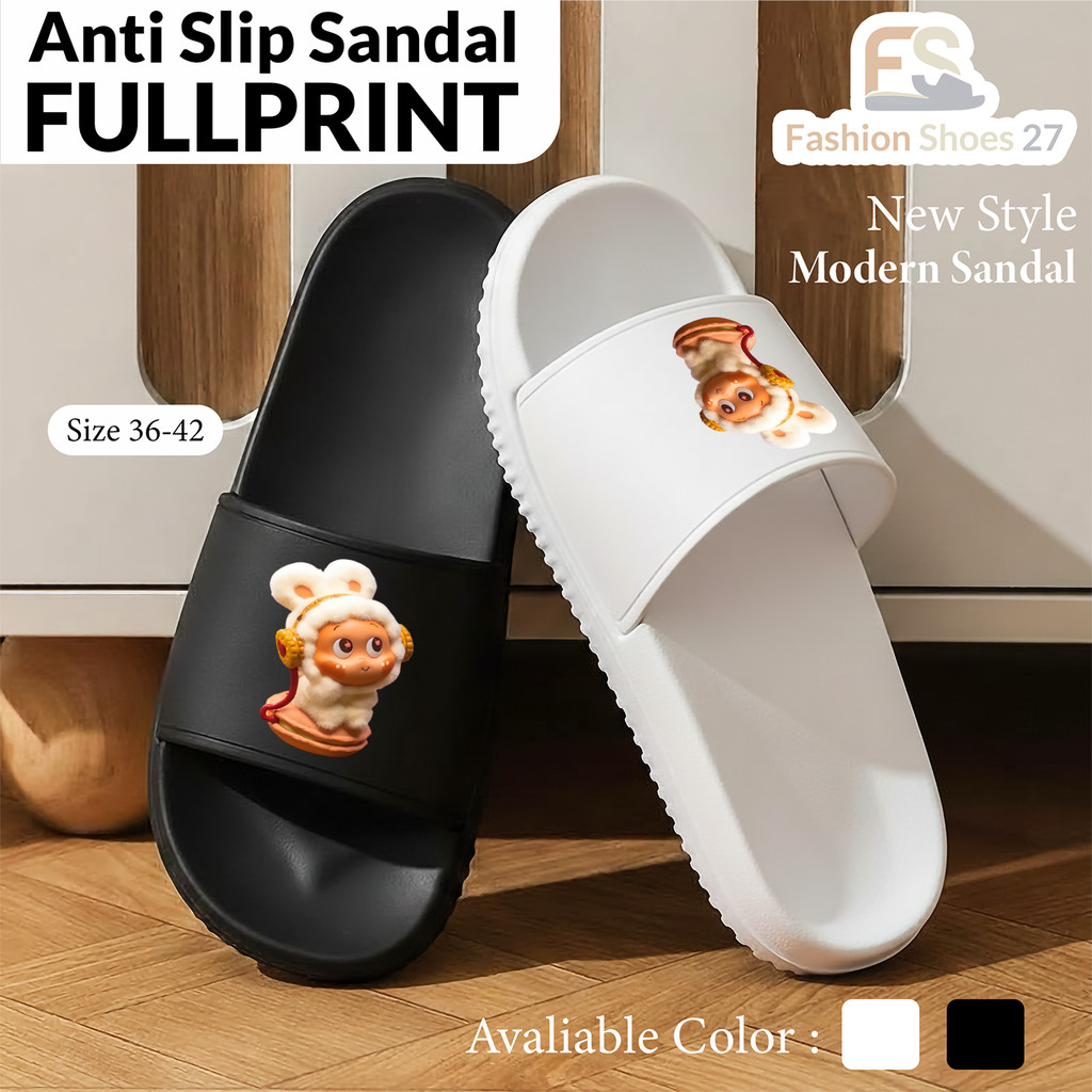 Sandal Sandal Pria Kartun TWINKLE TWINKLE Sistem Pengunci Atasan Kekinian Fleksibel Premium Ukuran L