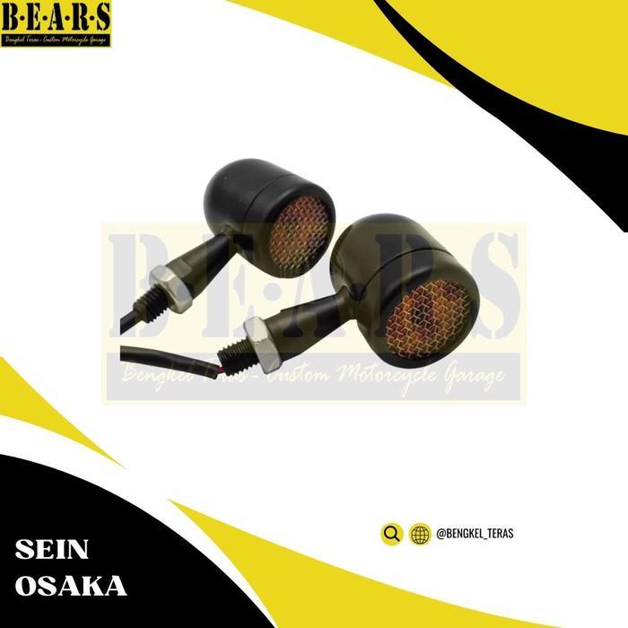 Lampu Sein Motor Custom Jaring Led Alumunium Import Motorcycle