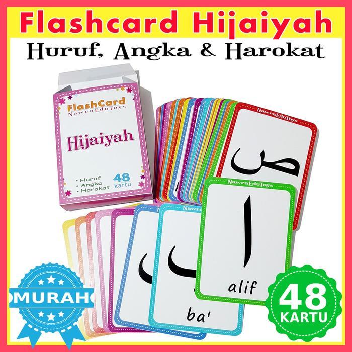 Flashcard HIJAIYAH, Harokat & angka arab, Flash Card,Kartu Pintar Belajar