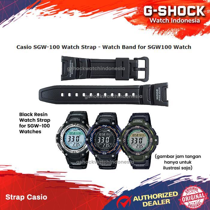 Ready Tali Strap Casio SGW-100-1 SGW-100 SGW100 SGW-100-1V Band Watch Original