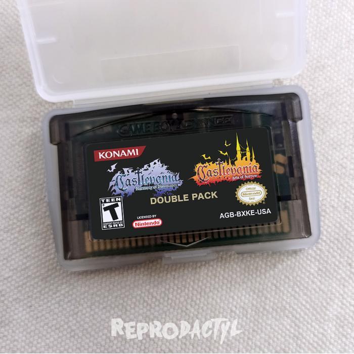 Kaset Nintendo Gameboy Castlevania Double Pack GBA Game Boy SP NDS