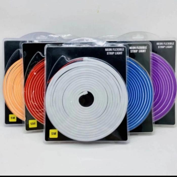 NEON FLEX LAMPU LED SELANG 5 METER DC 12V