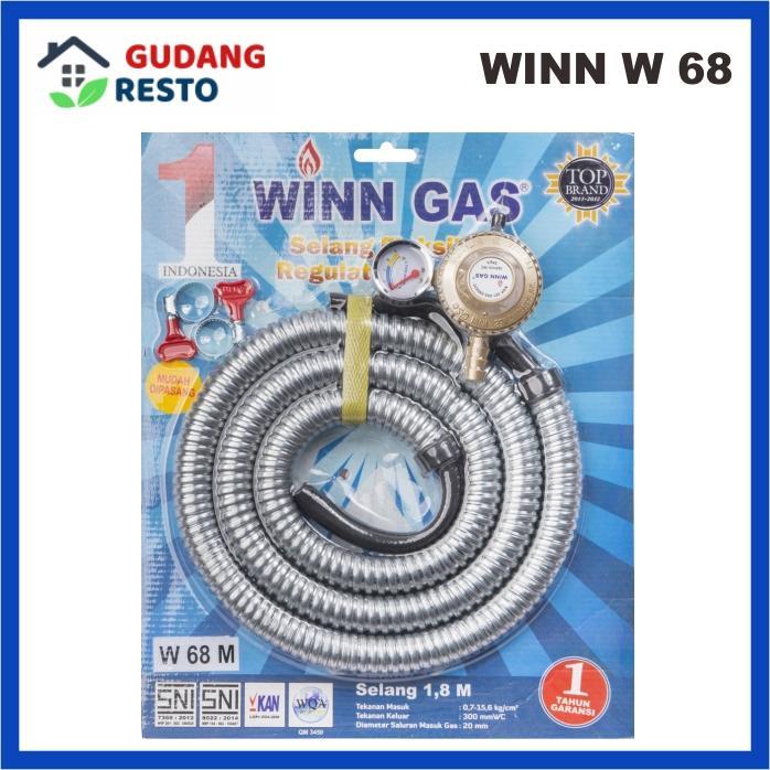 New Selang dan Regulator Gas LPG WINN Flexi / Spiral + meter
