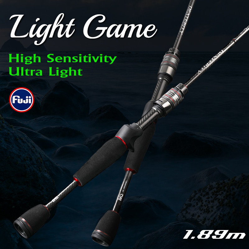 TSURINOYA High Sensitivity Fishing Rod DEXTERITY 1.89m 632UL Section 2 Fast Action Ultralight AJING