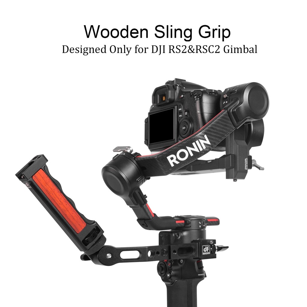 DF DIGITALFOTO Pegangan Tangan Dapat Disesuaikan untuk DJI RS2 RSC2 Ronin S2 Aksesori Gimbal dengan 