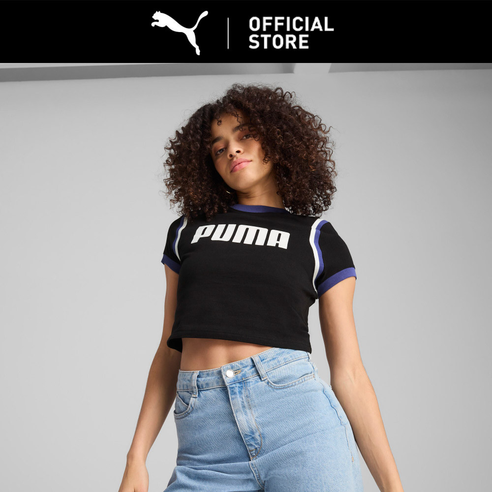 PUMA Kaus Baby Tee Gambar FUTURE.PUMA.ARCHIVE Wanita