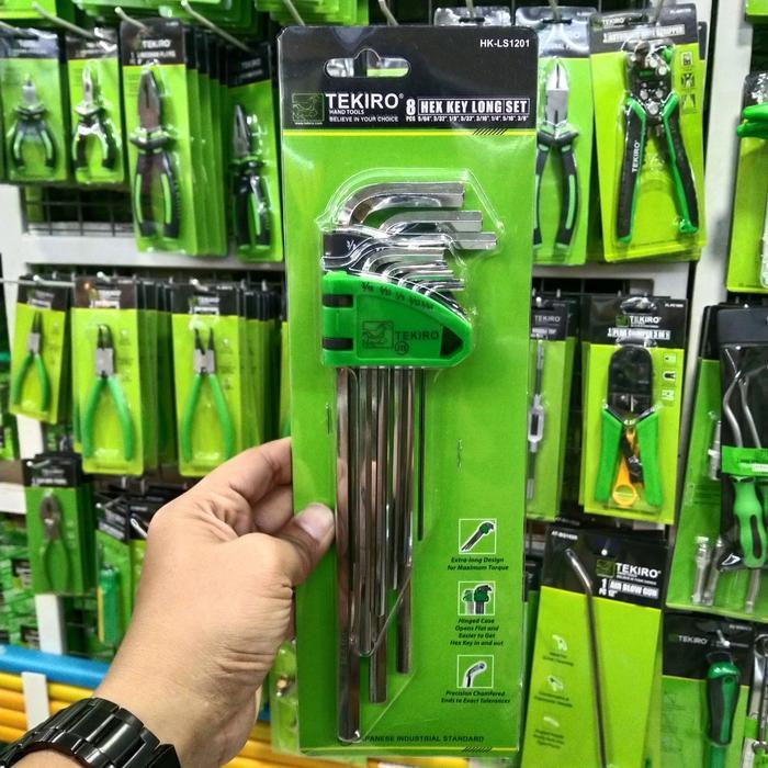 KUNCI L TEKIRO INCHI SET 8 PCS