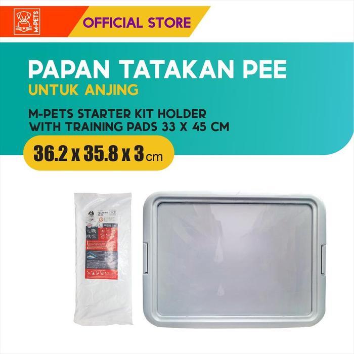 M-PETS STARTER KIT PAD HOLDER + TRAINING PAD 33X45 CM / PET TOILET