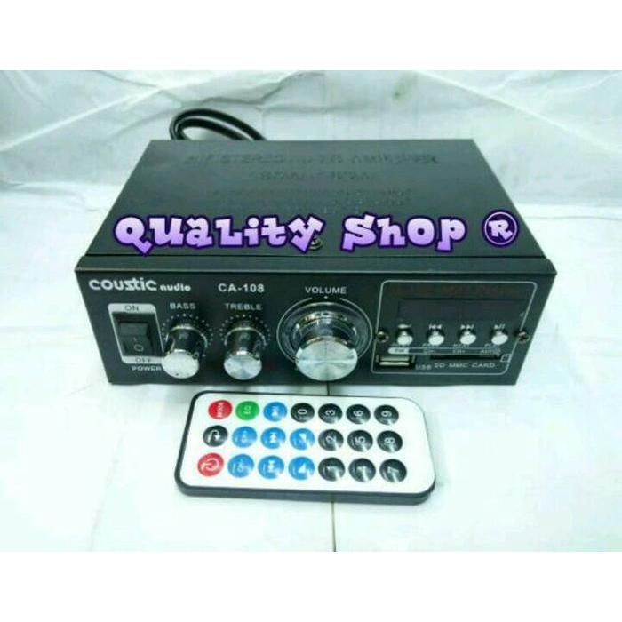 POWER AMPLIFIER COUSTIC CA-108 AC/DC 4 CHANNEL