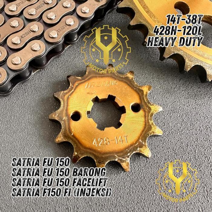 Limited Gear Gir Set Gear Gir Paket Satria Fu 150 Satria Fu 150 Facelift 38T Terlaris