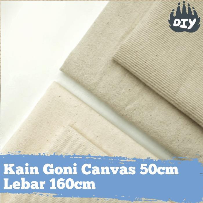"New" Canvas Lukis Dengan Anyaman Twill dan Marsoto 50cm - Kain Kanvas