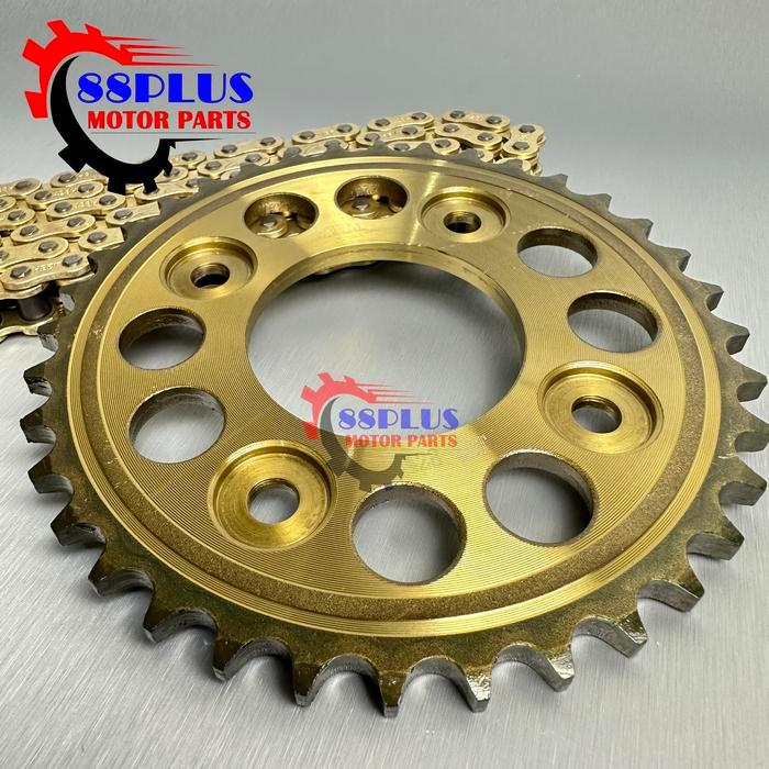 Gear Gir Set Paket Supra Fit New Supra-X 125 Revo Fit Blade Gold Helm