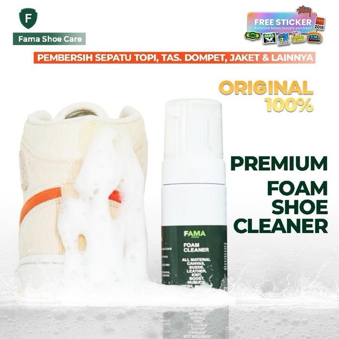 DISKON FAMA-FOAM CLEANER SEPATU-115ml-PEMBERSIH SEPATU-SEPATU SEPATU-SHOES CLEANER FOAM-SHOE CLEANER