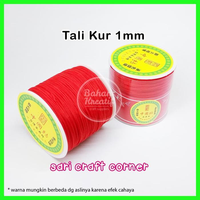 Per ROL - Tali Kur 1mm Merah - Tali Simpul HP Macrame - Knot Cord
