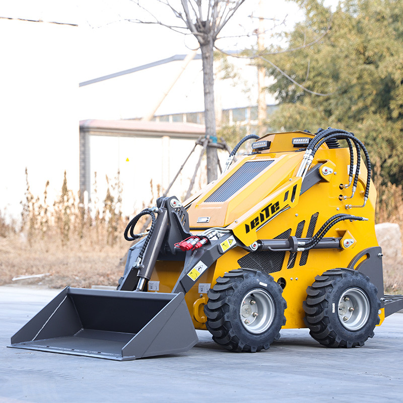 Leite Multi-Function mini skid steer loader Farm Use Skid Steer Loader 44 Wheeled Loader New Design