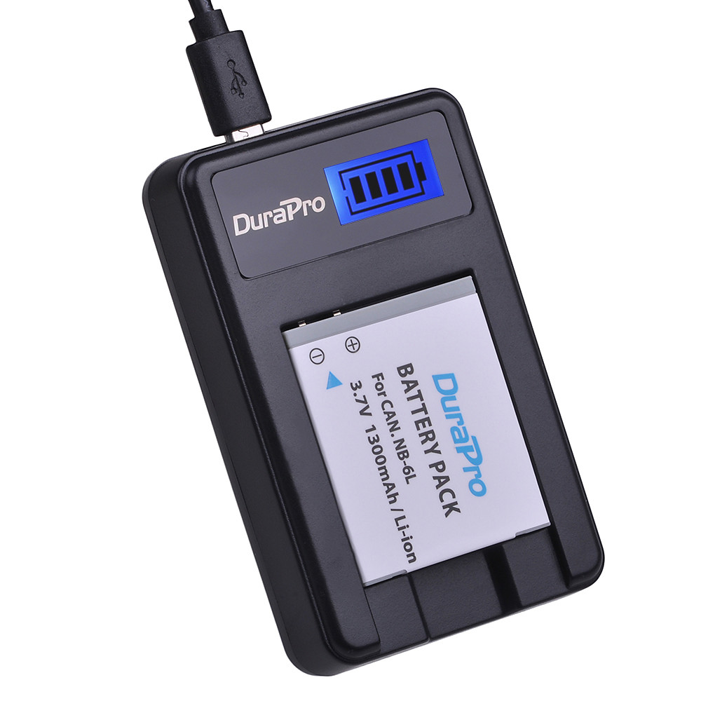 DuraPro NB-6L NB6L NB 6L 6LH NB-6LH 1300mAh Battery NB6L NB6LH Bateria + Charger For CANON PowerShot