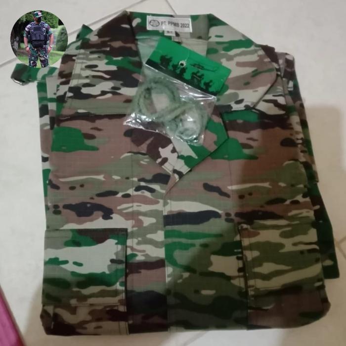 Baju Seragam Pdl Loreng Matra Darat - PDL Loreng TNI jatah Pria Wanita Baju PDL Panjang + Celana