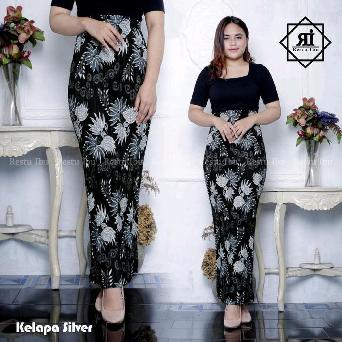 Rok Prisket Batik Katun Silk Rok Kebaya Rok Kondangan Wanita Rok Wisuda Remaja Panjang Rok Span