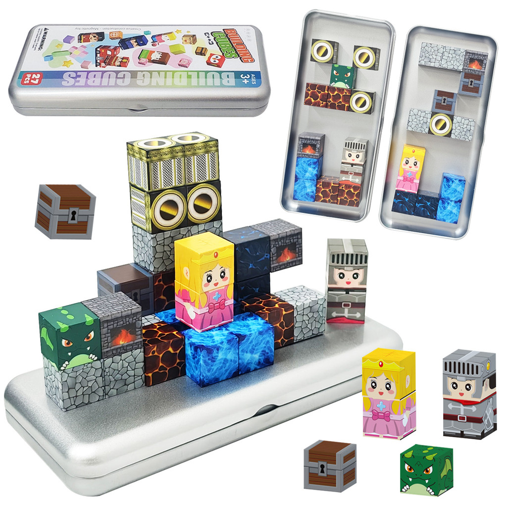 Magnetic Building Blocks, Magnetic Toys, Princess And Knight Magnetic Building Blocks, Sensory