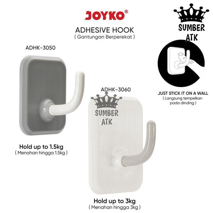 Gantungan Adhesive Hook Tempel Dinding Perekat Joyko ADHK-3050 ~ 3060