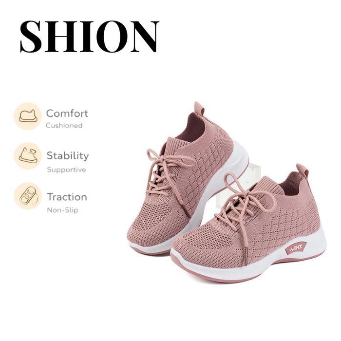 (COD) ASNK SHION Sepatu Anak Unisex Sneakers Kualitas Import Size 31-36 Usia 3-12 Tahun KF8-S