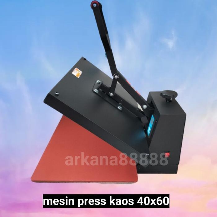 mesin press kaos 40x60 sablon 1800WAT