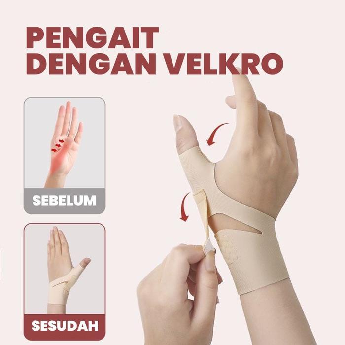 Jempol Fixator Tendon Pelindung Pergelangan Ibu Jari Tangan Keseleo