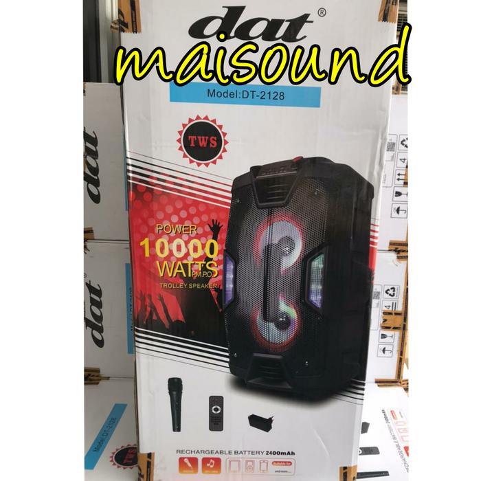 SPEAKER PORTABLE DAT DT 2128 MEETING 1 DAT DT2128 8 INCH DOUBLE