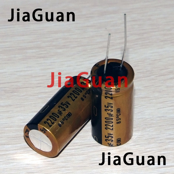 NEW 2PCS NICHICON FG 35V2200UF 18x35.5MM fine gold 2200UF 35V FineGold 2200UF35V MUSE Audio Capacito