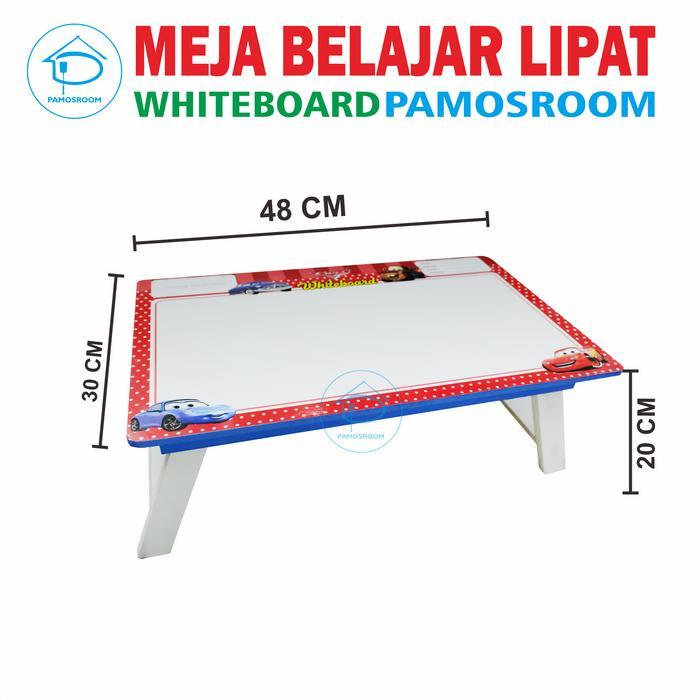 Pamosroom Meja Belajar Whiteboard Meja Belajar Anak Lipat Karakter
