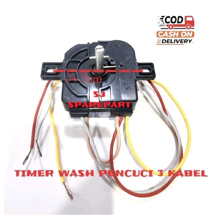 TIMER WASH MESIN CUCI DENPOO 2 TABUNG 3 KABEL / TIMER MESIN CUCI DENPOO