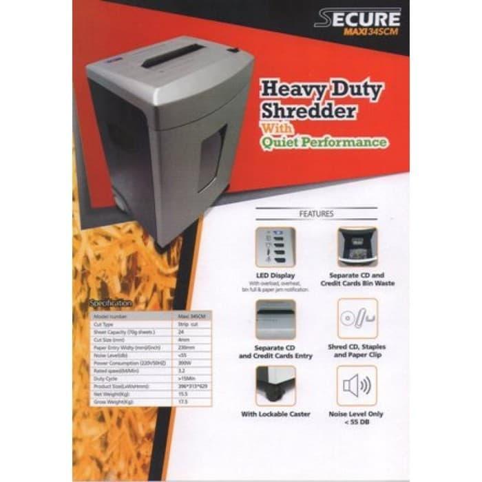 Paper Shredder SECURE MAXI 34 SCM STRIP CUT / Paper Shredder