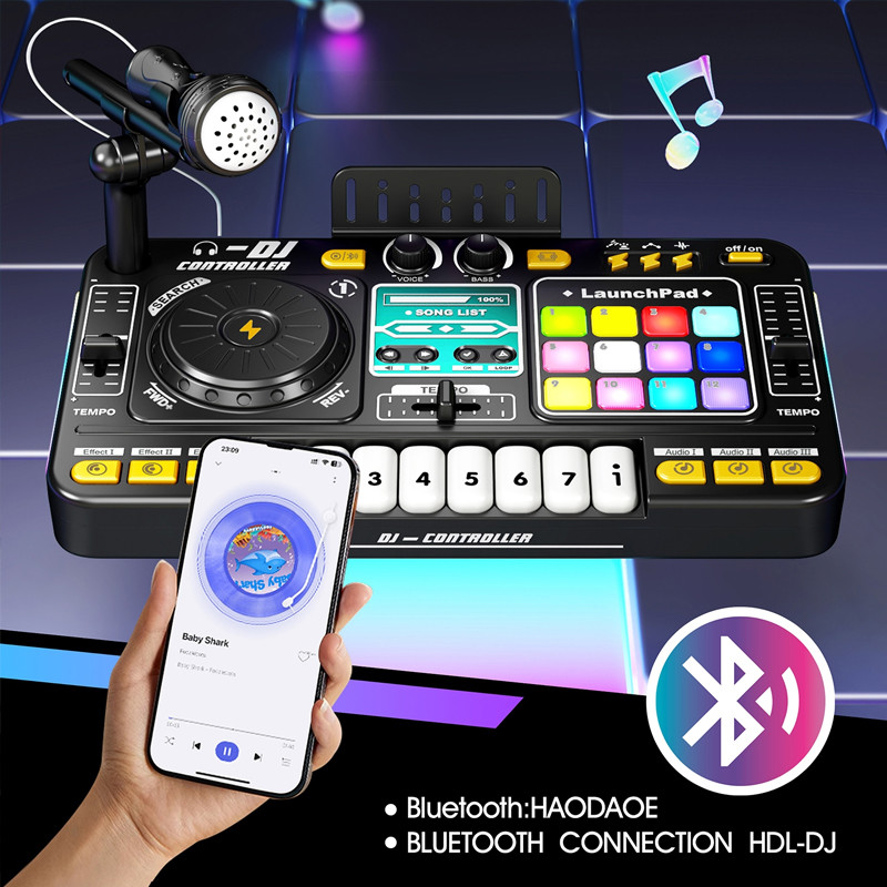 Children Simulation Multifunctional DJ Mixer Controller Electronic Organ DJ Player Music