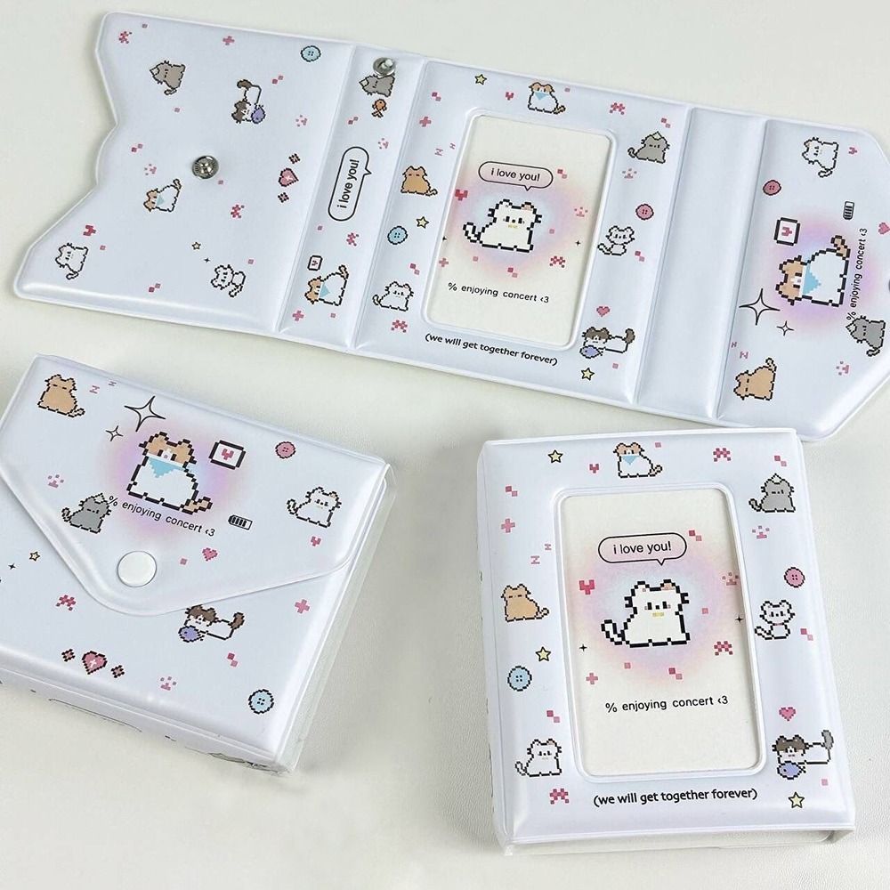 Photocard Binder Photo Card Holder 3 Inch Card Sleeves Idol Id Cards Collector 32Pcs Card Capa