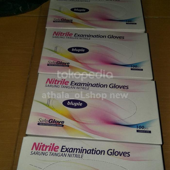 SARUNG TANGAN NITRILE SAFEGLOVE/HANDSCOON NITRILE