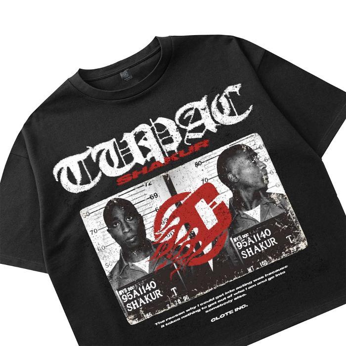 Premium Boxy Crop Fit Oversized Cotton 20S Clote Tupac Original