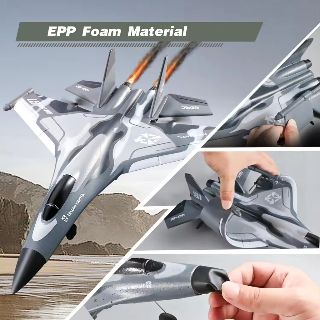 G1 RC Plane 3 Channel Fighter Remote Control Airplane Anti-collision Soft Rubber Head Glider Foam