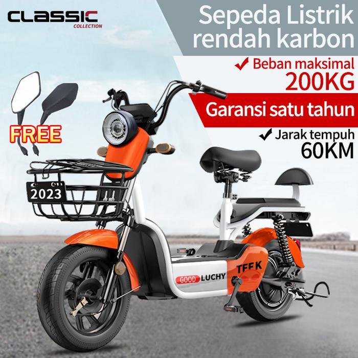 TERLARIS Sepeda Listrik Motor 48V Sepeda Listrik Dewasa Sepeda Listrik Premium