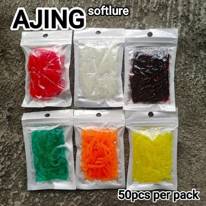 50pcs umpan SOFTLURE AJING