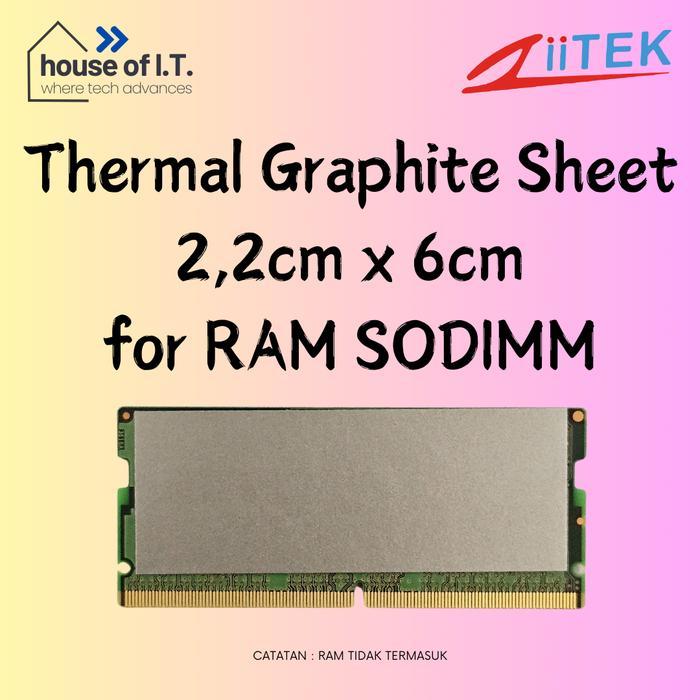 HEATSINK RAM SODIMM LAPTOP - THERMAL GRAPHITE SHEET - PENDINGIN RAM SODIMM - PENDINGIN RAM LAPTOP