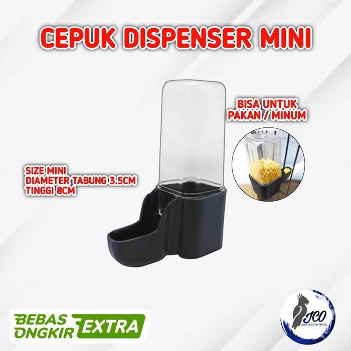 DISPENSER PAKAN MINUM BURUNG CEPUK PAKAN/MINUM HEWAN