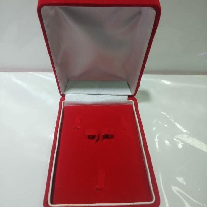 Kotak Perhiasan Set Tempat Perhiasan Bludru Panjang