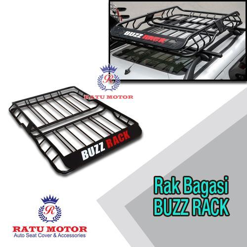 Ready Rak Bagasi BUZZRACK Universal Besi Hitam - Roof Rack Bagasi Atap Mobil / RR